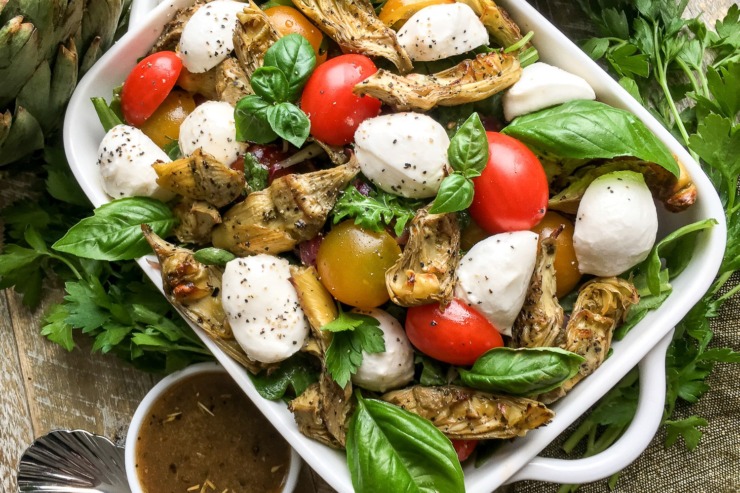 You will feel like you have taken a little trip to Italy when you serve this Roasted Artichoke & Mozzarella Salad. It's quick and easy to prepare with a depth of flavour that is out of this world!