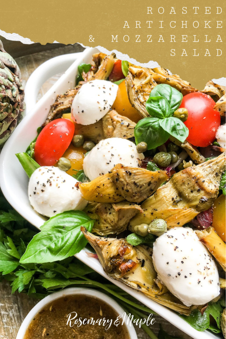 You will feel like you have taken a little trip to Italy when you serve this Roasted Artichoke & Mozzarella Salad. It's quick and easy to prepare with a depth of flavour that is out of this world!