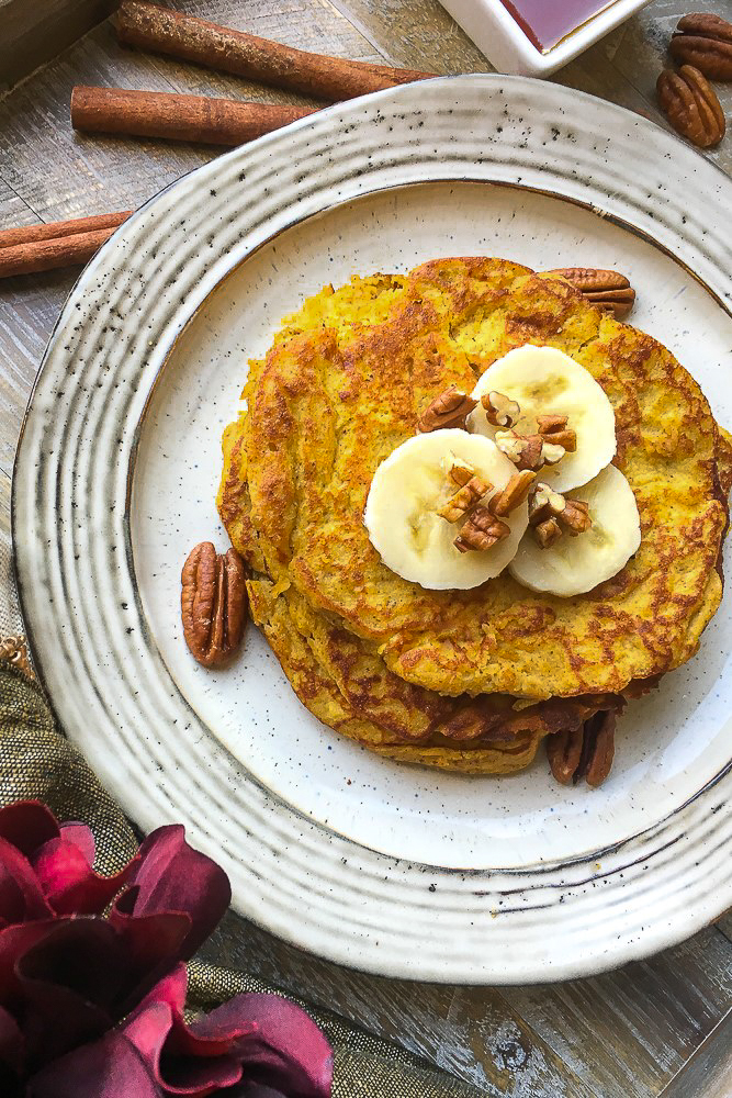  Look to these Keto Pumpkin Spice Pancakes for a delicious autumn breakfast that is full of flavour, light and fluffy. These work great for a Paleo diets too!