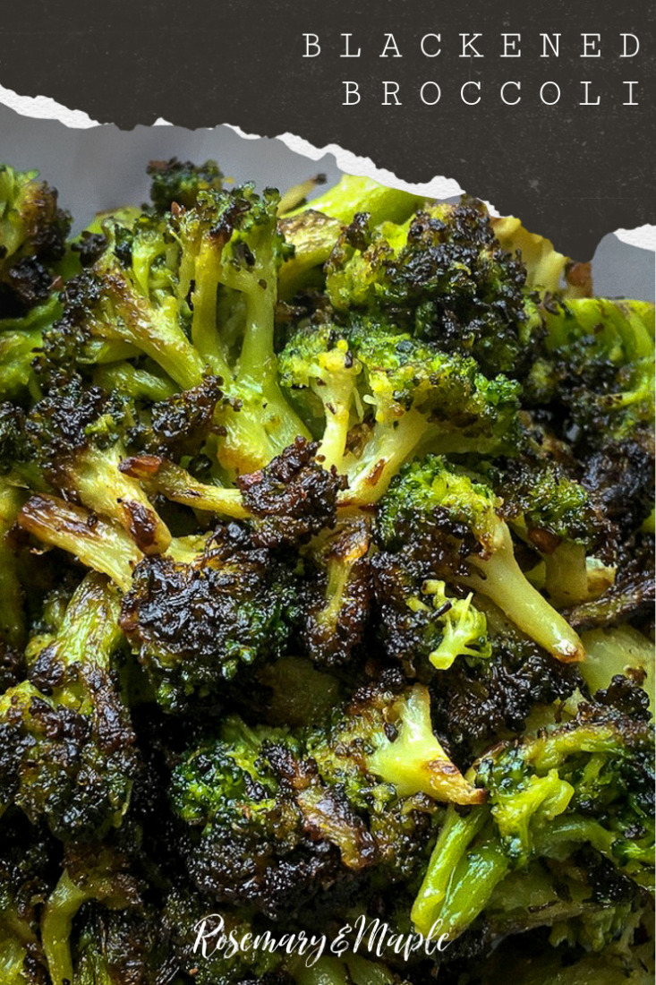 Blackened Broccoli is a simple, yet delicious side dish which comes together quickly, making it perfect for mid-week meals.  It pairs perfectly with our Sous Vide Strip Steak recipe,  along with pan-seared chicken breasts and bone-in pork chops.
