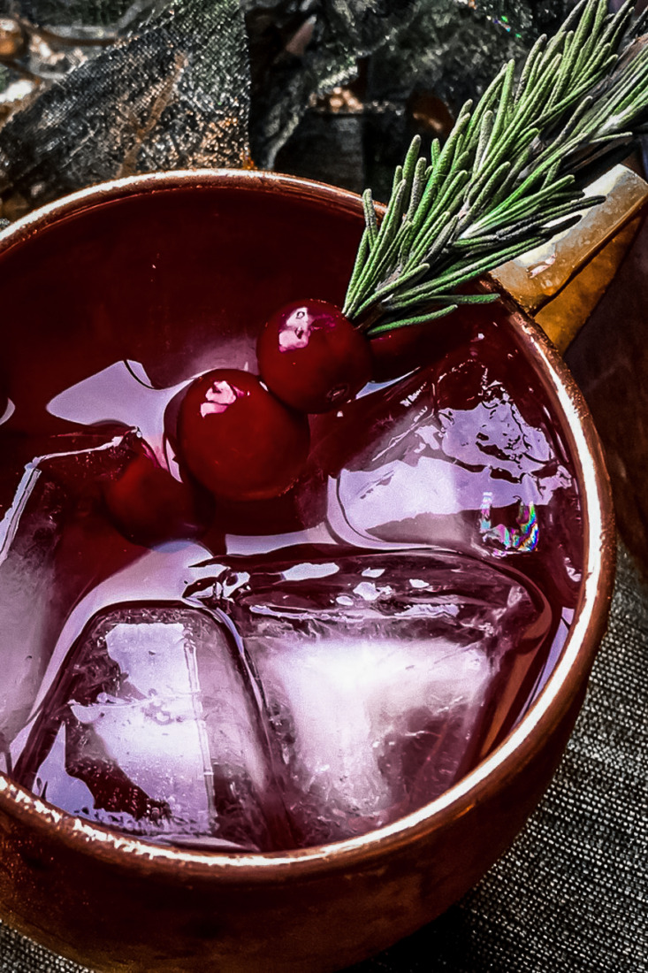 A bright splash of cranberry transforms the classic cocktail into a new holiday favourite with this Cranberry Moscow Mule.