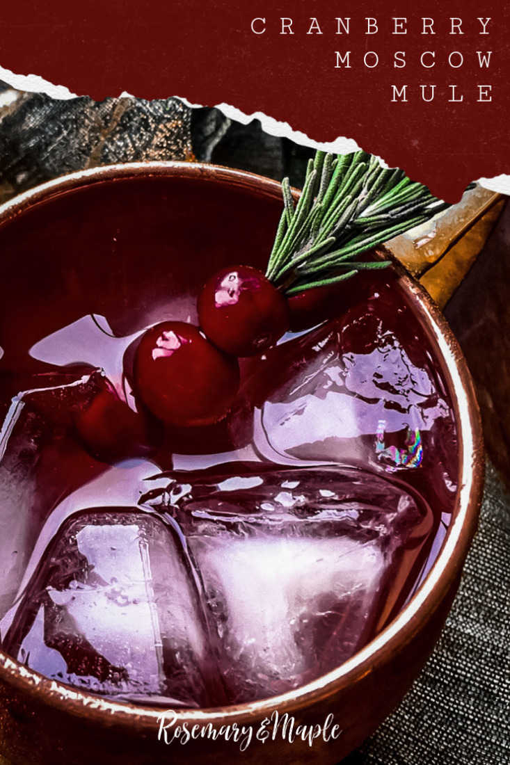 A bright splash of cranberry transforms the classic cocktail into a new holiday favourite with this Cranberry Moscow Mule.
