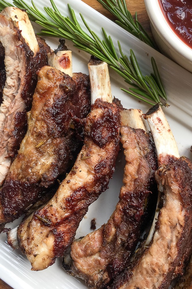 Instant Pot Baby Back Ribs with Cherry BBQ Sauce