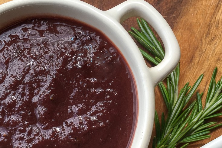 This flavourful Homemade Dark Cherry BBQ sauce combines the natural sweetness of cherries with the warmth of ginger, cinnamon, & rosemary.