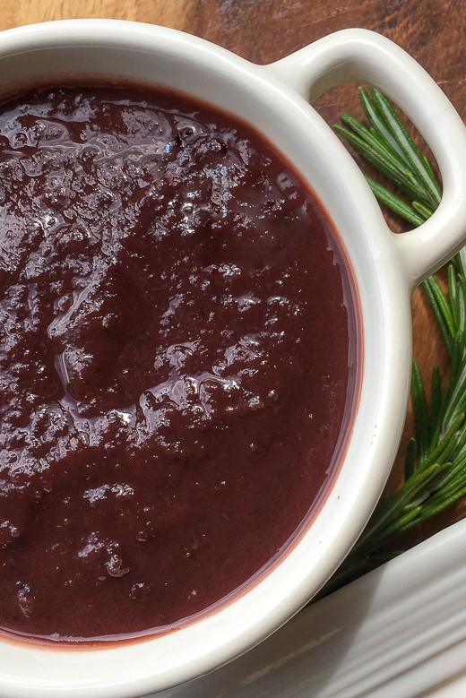 This flavourful Homemade Dark Cherry BBQ sauce combines the natural sweetness of cherries with the warmth of ginger, cinnamon, & rosemary.
