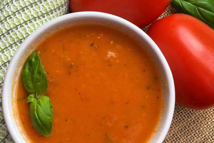 Vegan Roasted Tomato and Fennel Soup