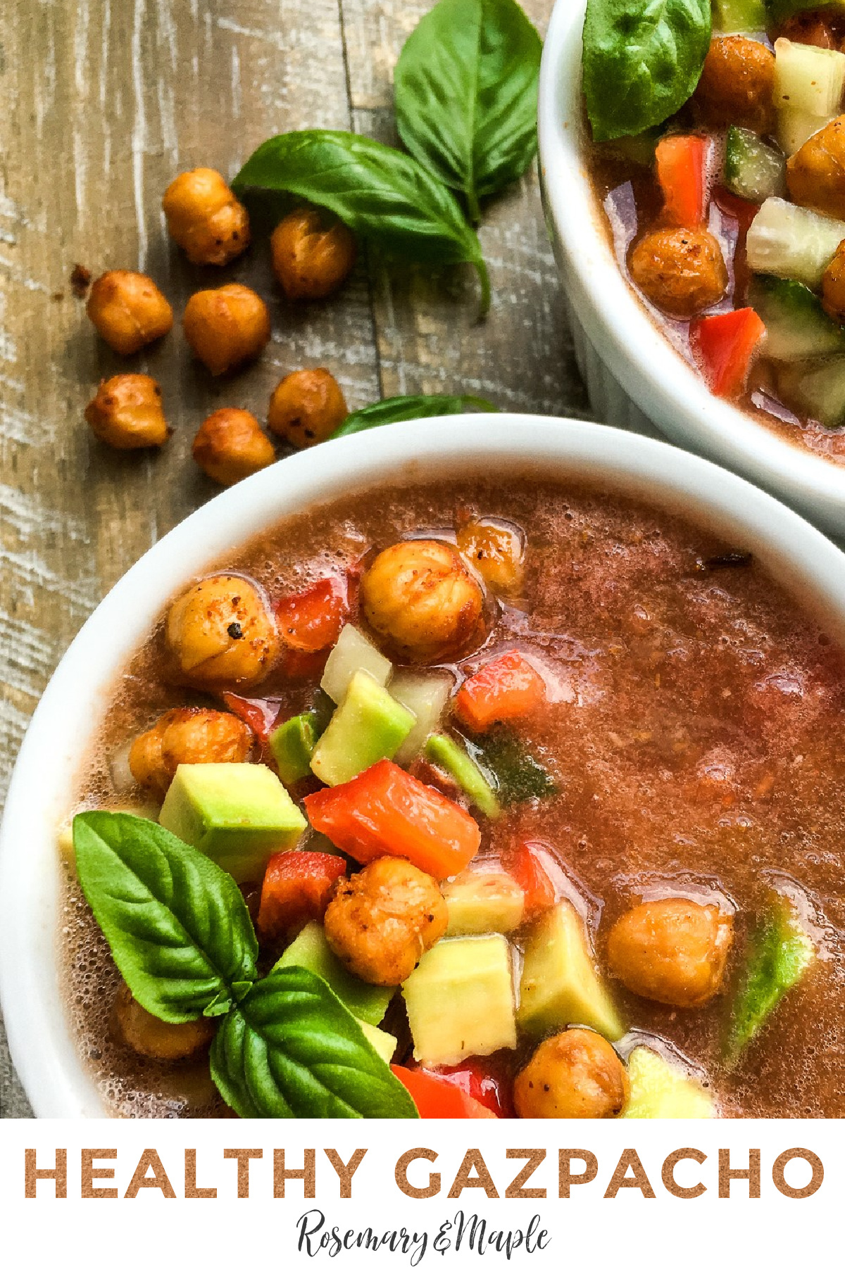A healthy gazpacho recipe that's naturally gluten free, keto friendly, and vegan. It's perfect for hot summer days!
