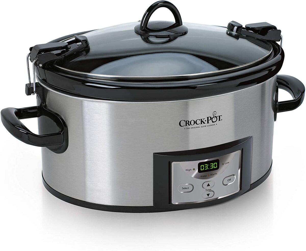 6-Quart Cook & Carry Programmable Slow Cooker with Digital Timer