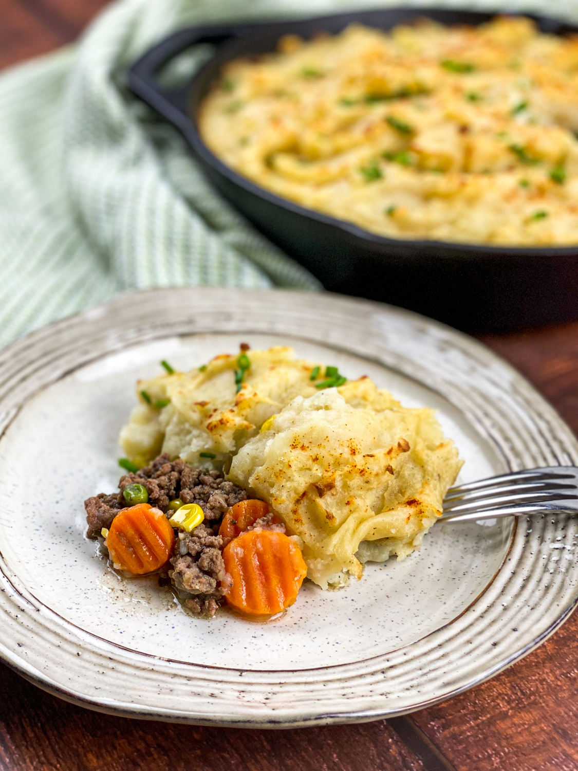 This recipe for cast iron skillet shepherd’s pie makes a hearty, comforting meal that is also perfect for sharing with family and friends.