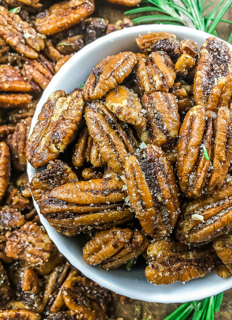 Sweet & Spicy Roasted Pecans