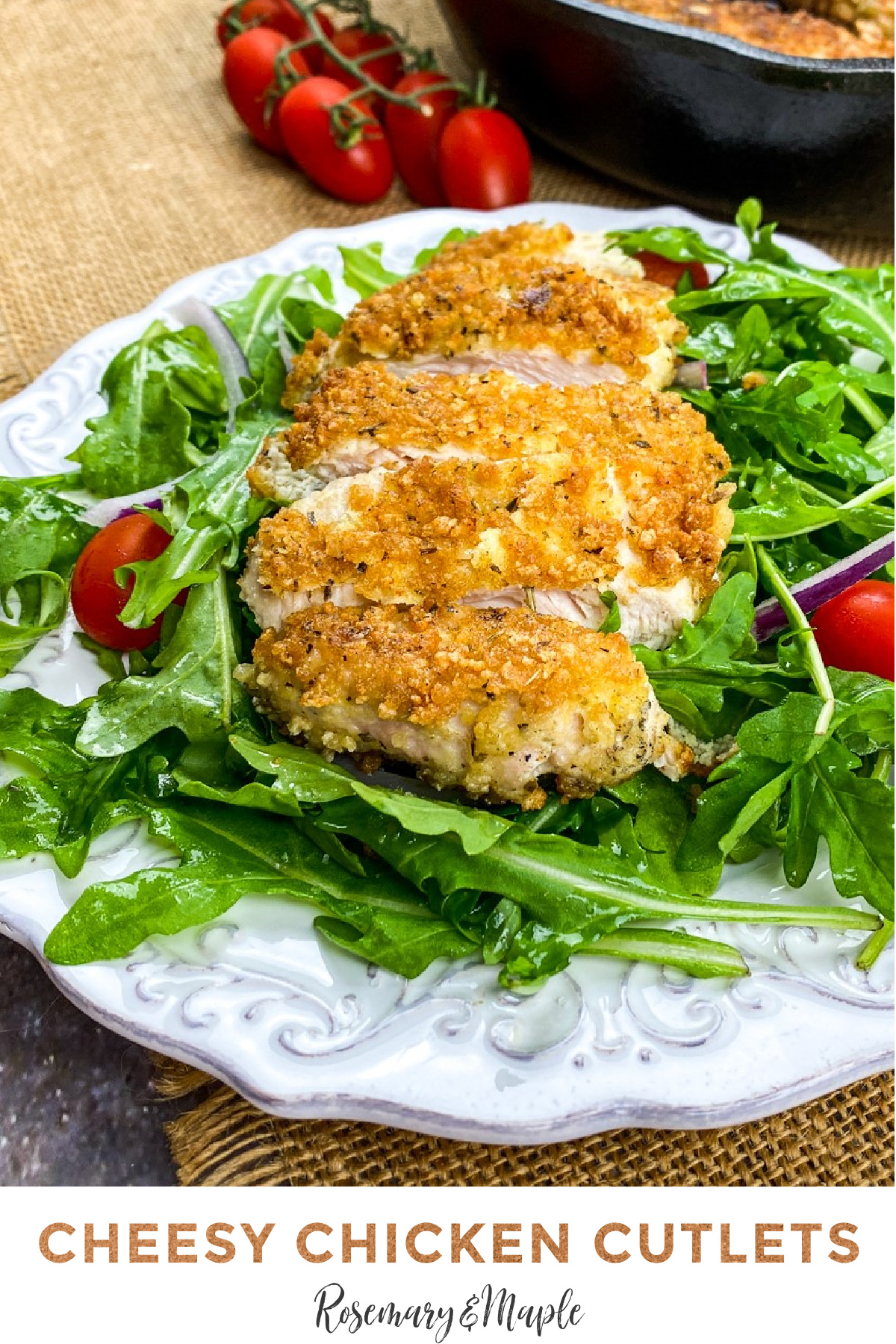 Get the recipe for this gluten free breaded chicken cutlets that's easy to prepare, tastes delicious and can be made low carb.