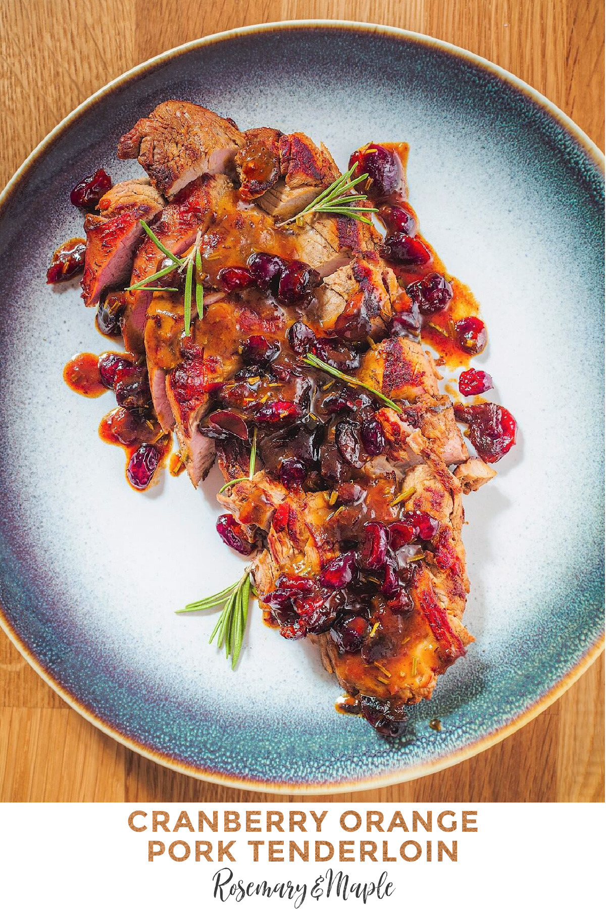 A quick and easy recipe for delicious Cranberry Orange Pork Tenderloin that is sure to become a new favorite. It's the perfect holiday meal.