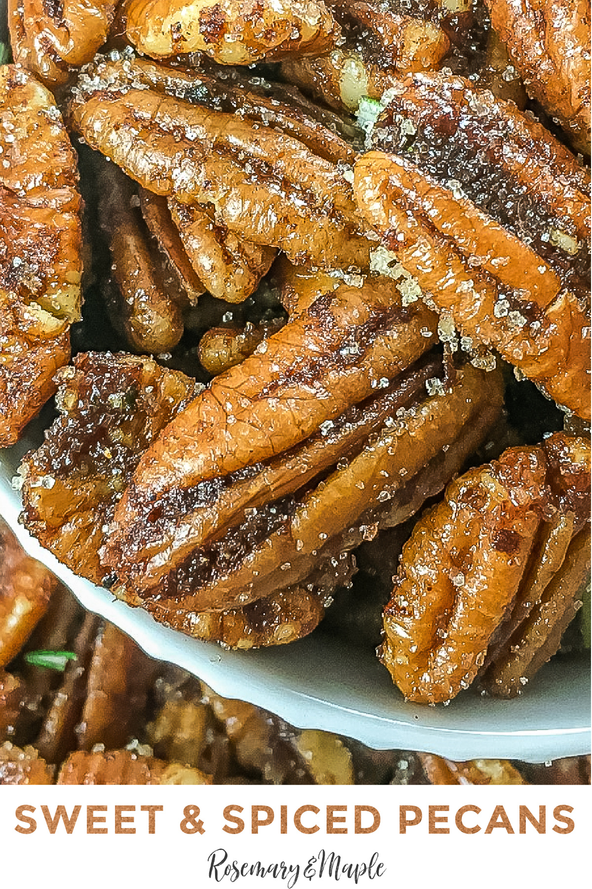 Make your own sweet and spicy roasted pecans at home to use in salads, desserts, and more! This easy recipe is a crowd pleaser.