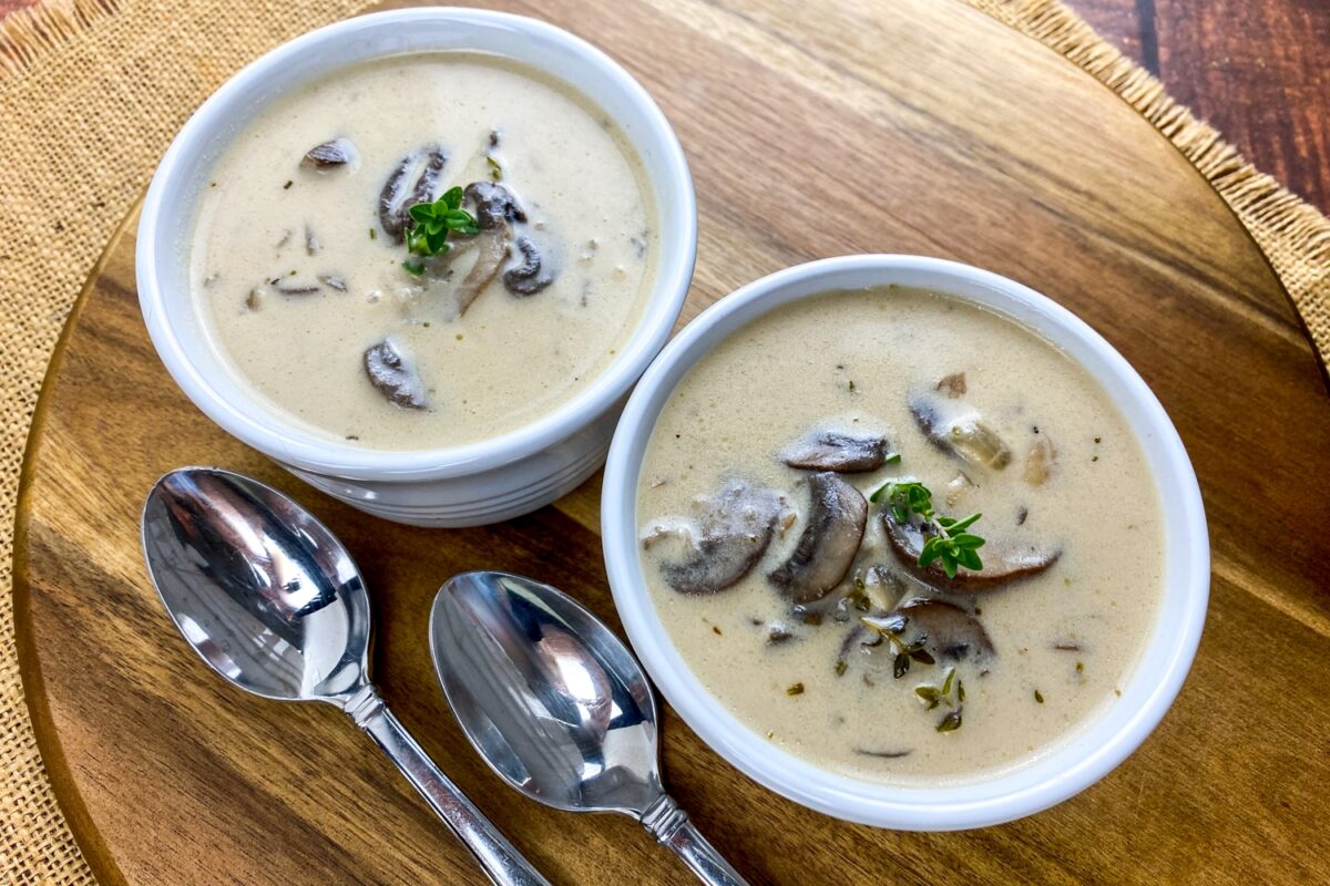 This cream of mushroom soup recipe will be your new favorite. It's rich, creamy, and has a depth that you'll never get from canned soups!