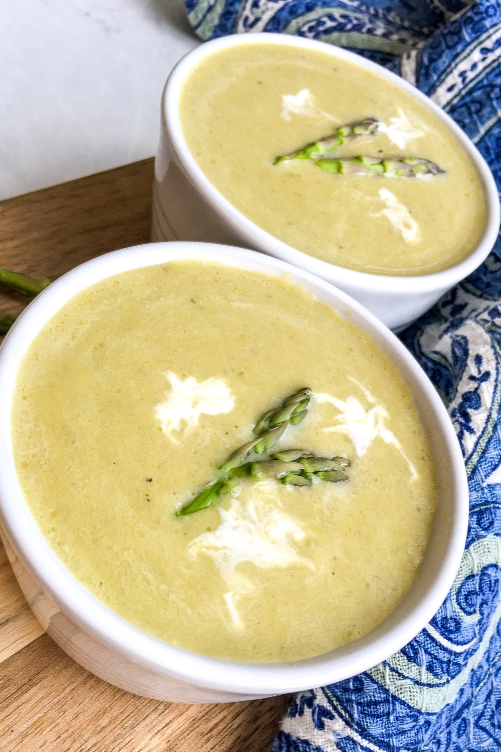 Looking for an instant pot soup recipe? The best asparagus soup you'll ever have is made in the pressure cooker! It's creamy and flavorful.