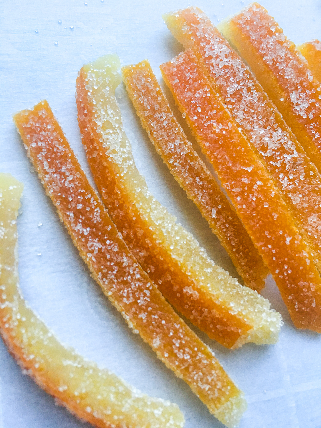 A delicious and easy way to make homemade candied orange peels. Perfect for snacking, using as a gorgeous garnish, or using in other recipes!