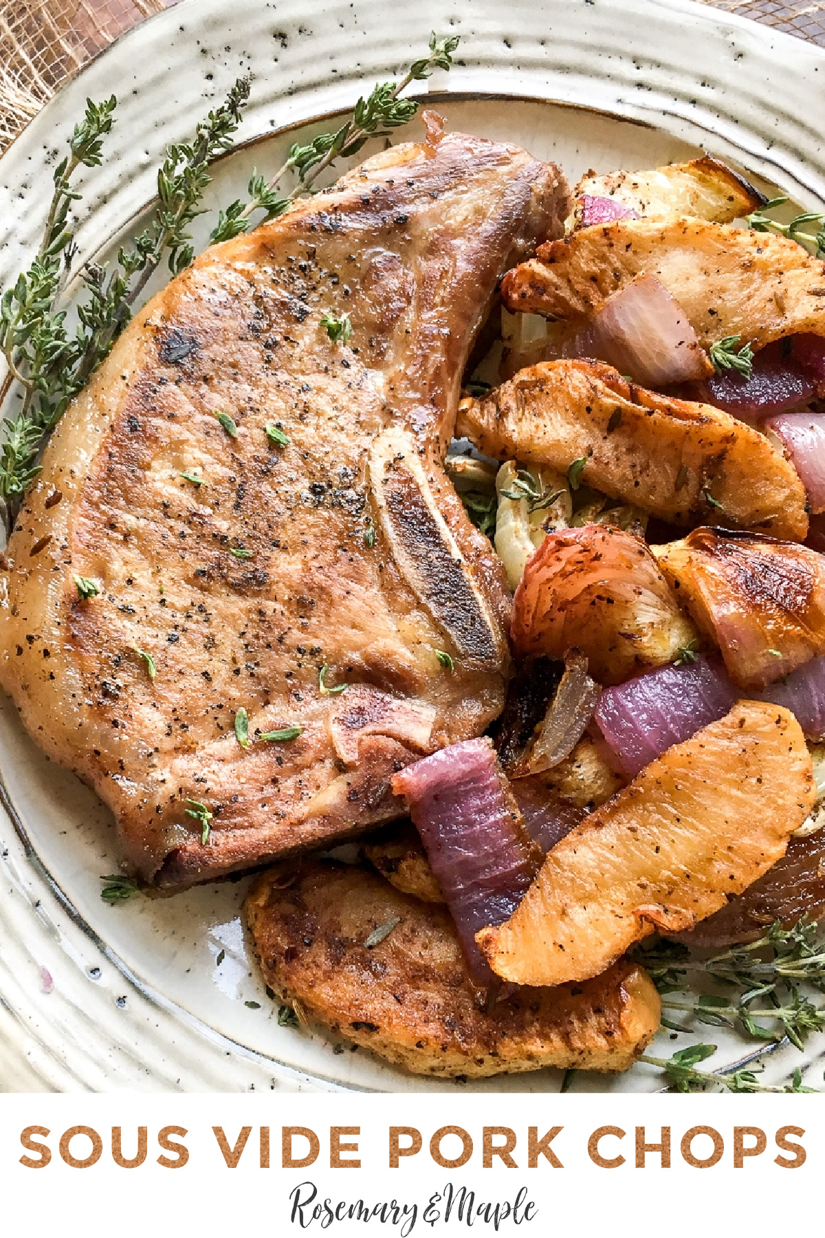 This is a great sous vide pork chops recipe that'll leave your mouth watering. It's easy to make and results in tender, juicy pork every time.