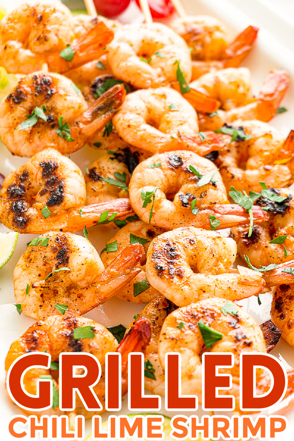 Try this simple recipe for grilled chili lime shrimp, with a spicy and tangy marinade that goes great with tacos, burritos or fajitas!