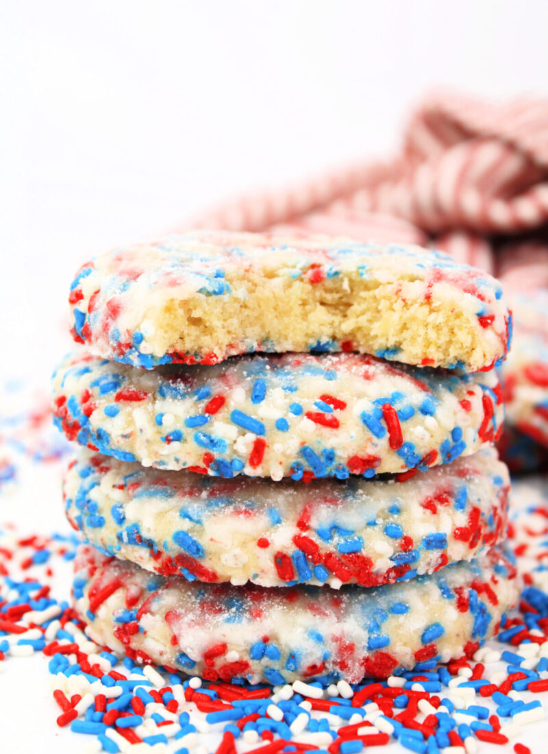 Patriotic Funfetti Cookies