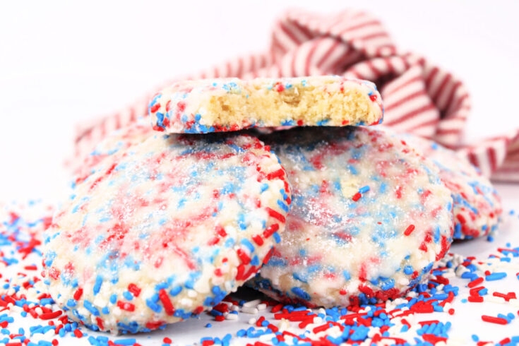 Patriotic Funfetti Cookies