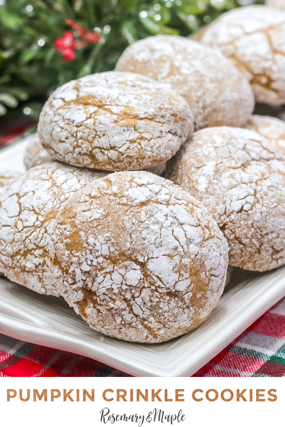 These pumpkin crinkle cookies are the perfect addition to your holiday baking rotation! They're easy to make, and they taste delicious.