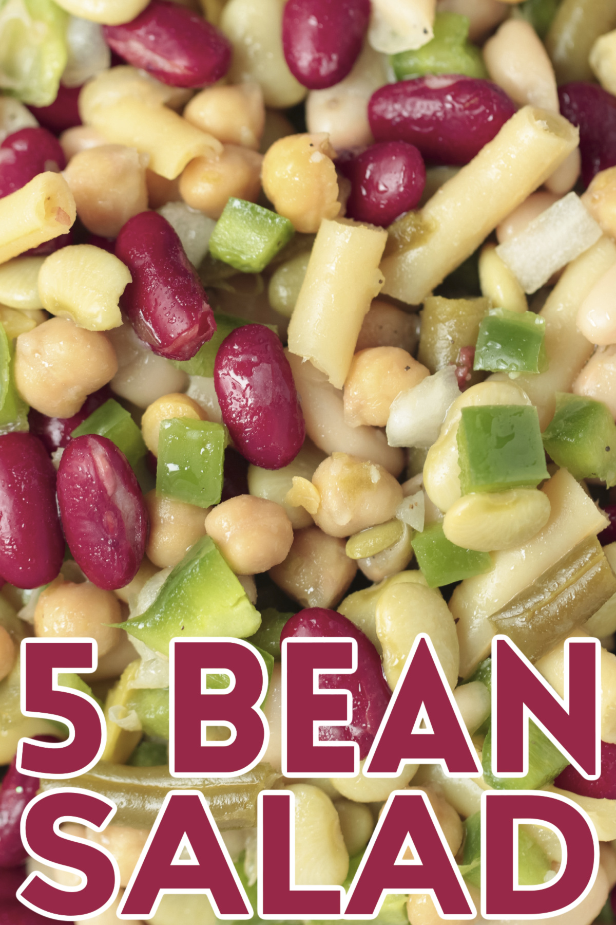 Get the perfect mix of flavor and nutrition with this easy 5 bean salad recipe. Whip up this classic dish in no time for any occasion!