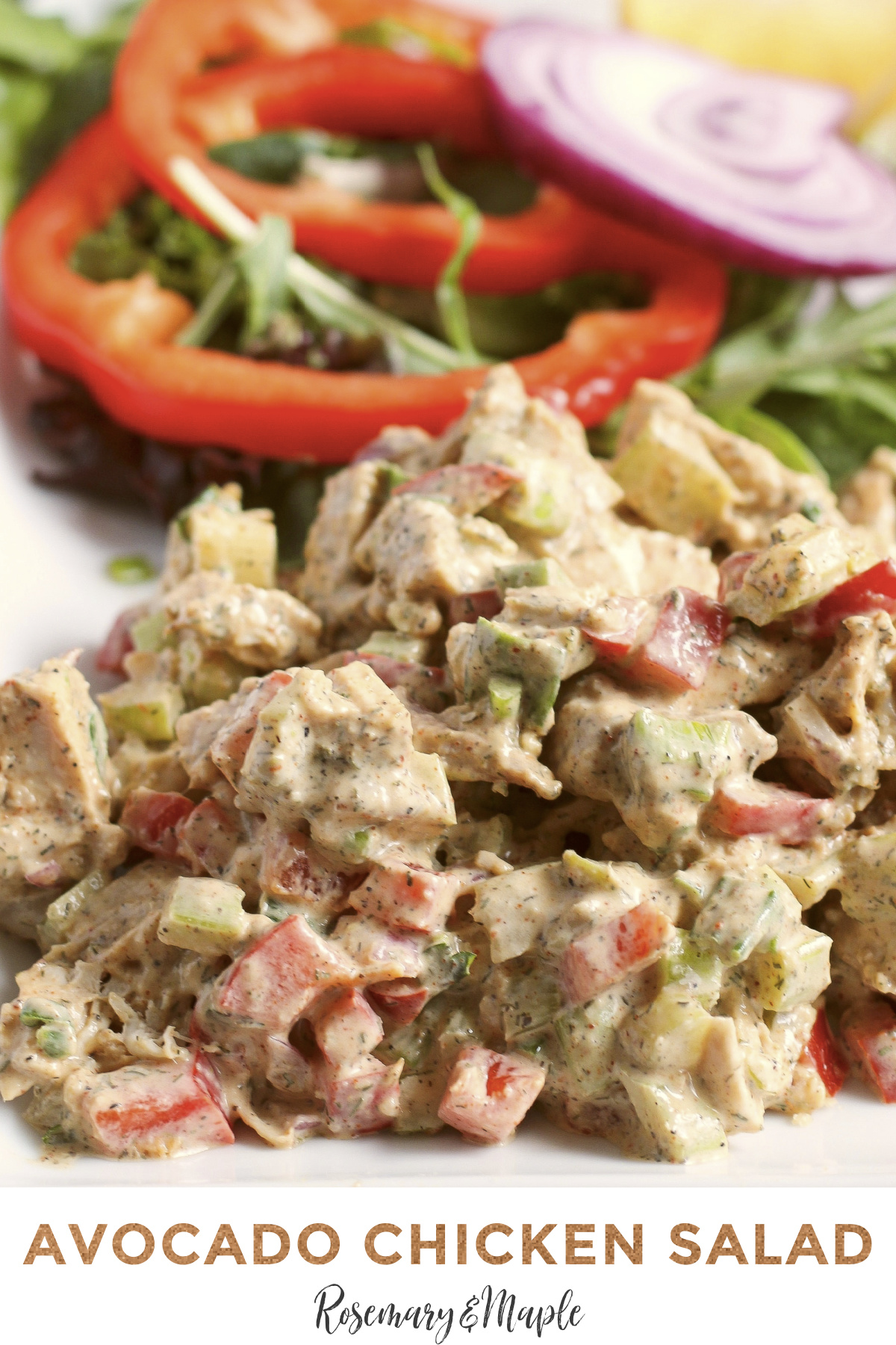 Make your next lunch an unforgettable one with this delicious and easy avocado chicken salad recipe - it's a healthy twist on a classic!