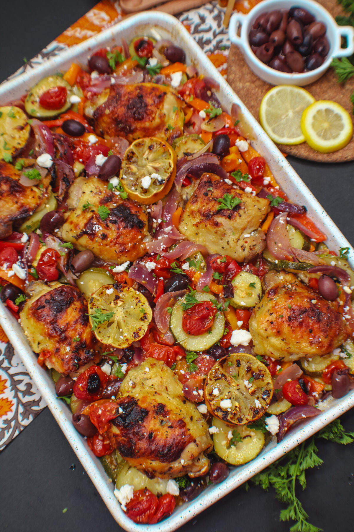 Get your family's mealtime sorted with this easy and flavourful Greek chicken sheet pan dinner recipe - the perfect meal for busy weeknights!