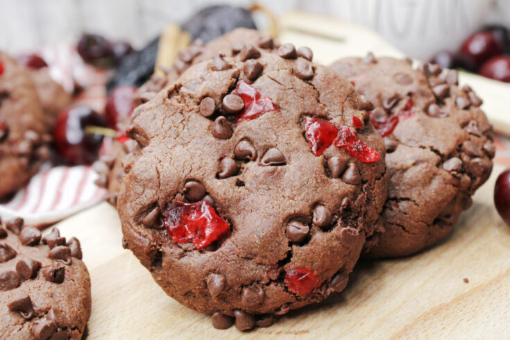 Spiced Chocolate Cherry Cookies