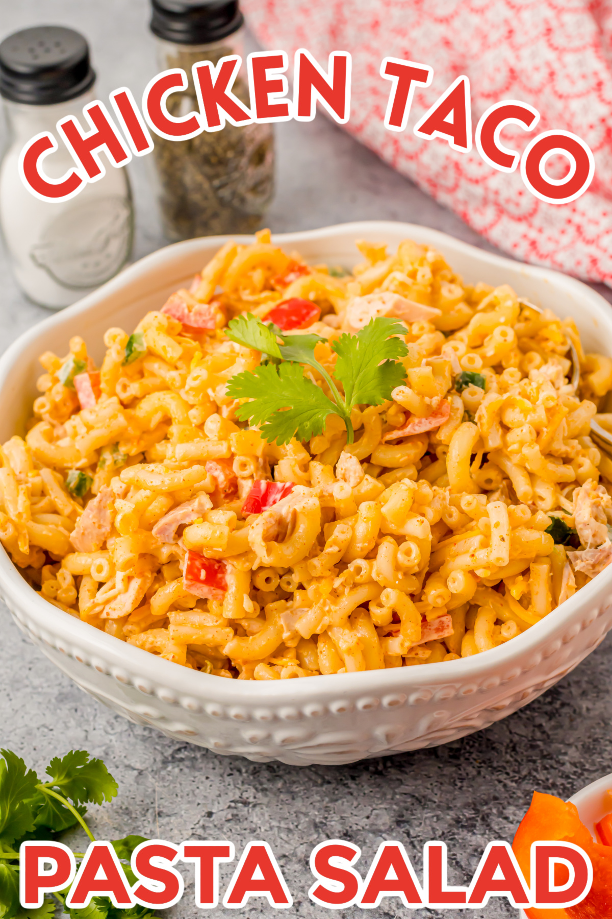 For a unique and flavorful pasta salad, try this delicious chicken taco macaroni salad. An easy potluck favorite that's sure to please!